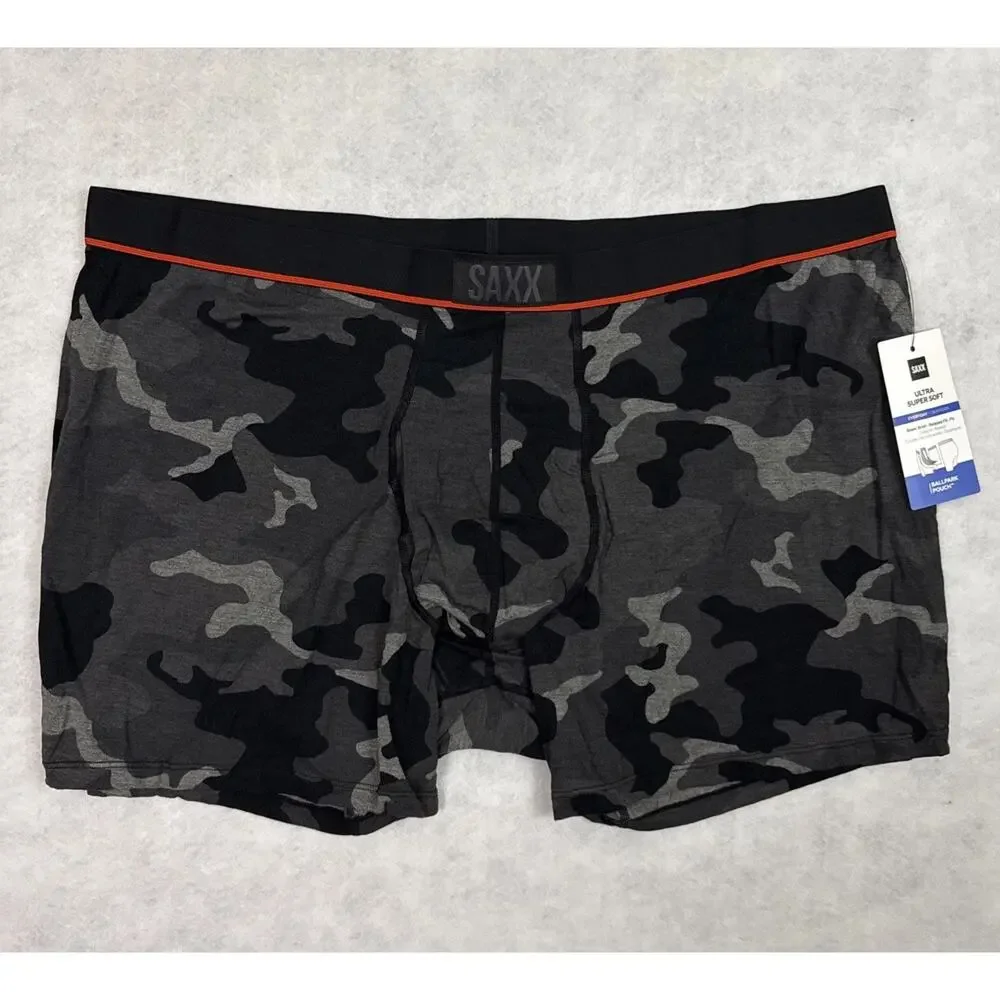 Saxx Boxer Briefs Mens 3XL Relaxed Fit Ultra Super Soft Ballpark Pouch Lot 3 NWT